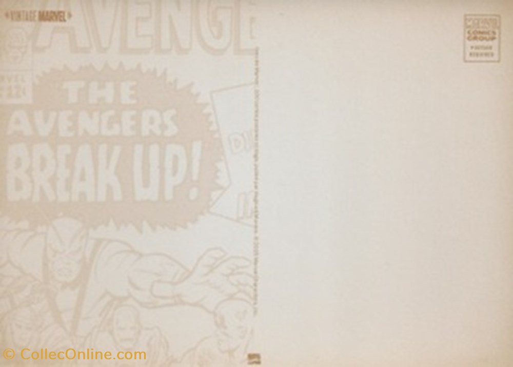 cartes postales bande dessinee marvel