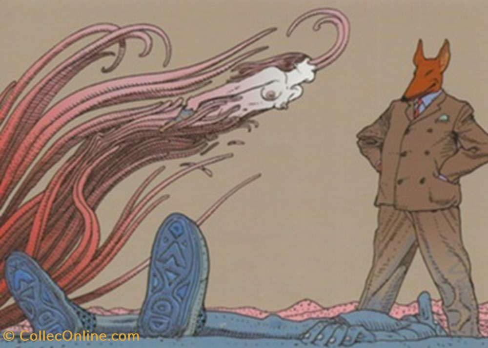 Moebius cartes postales bande dessinee moebius