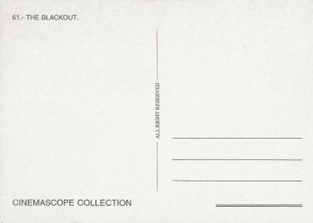 The blackout cartes postales autres the blackout