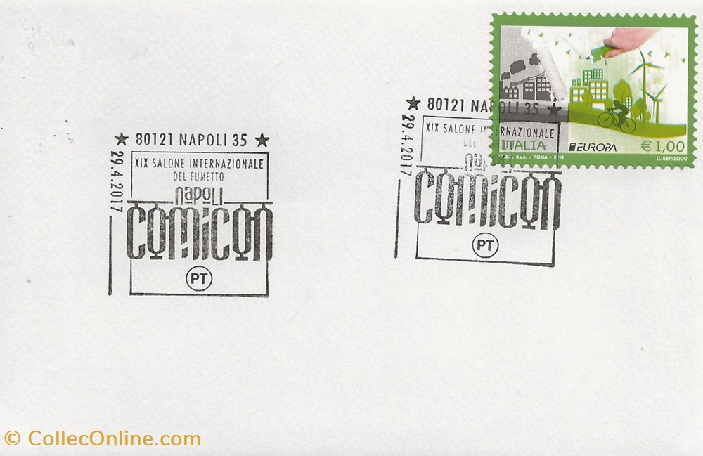 Napoli (Italie) 2017 XIX Salone internazionale del fumetto - Comicon timbres napoli italie 2017 xix salone internazionale del fumetto comicon