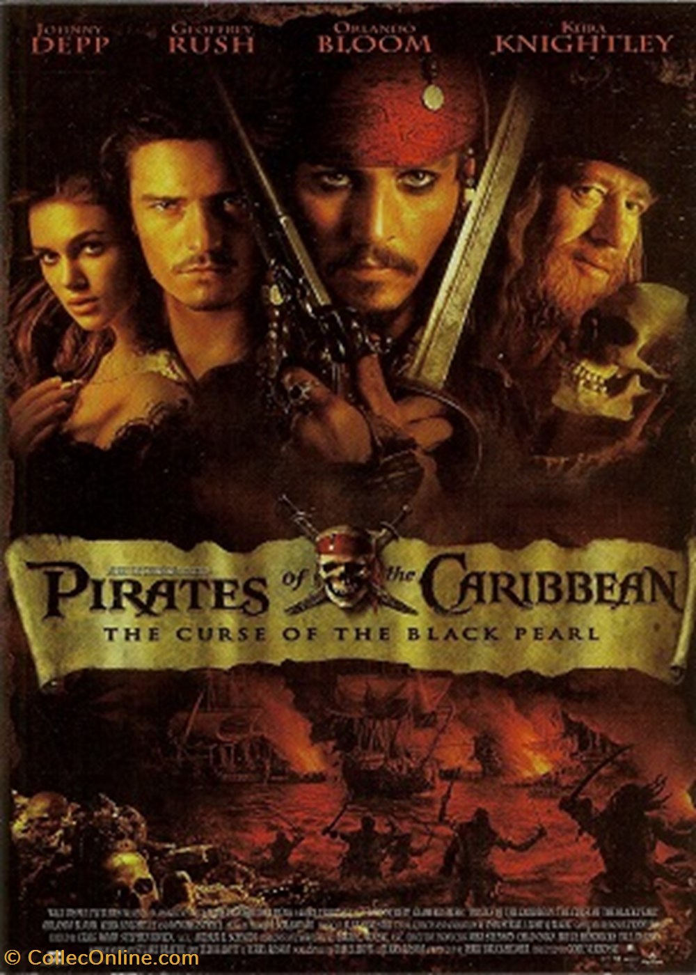 cartes postales autres pirates of the caribbean the curse of the black pearl