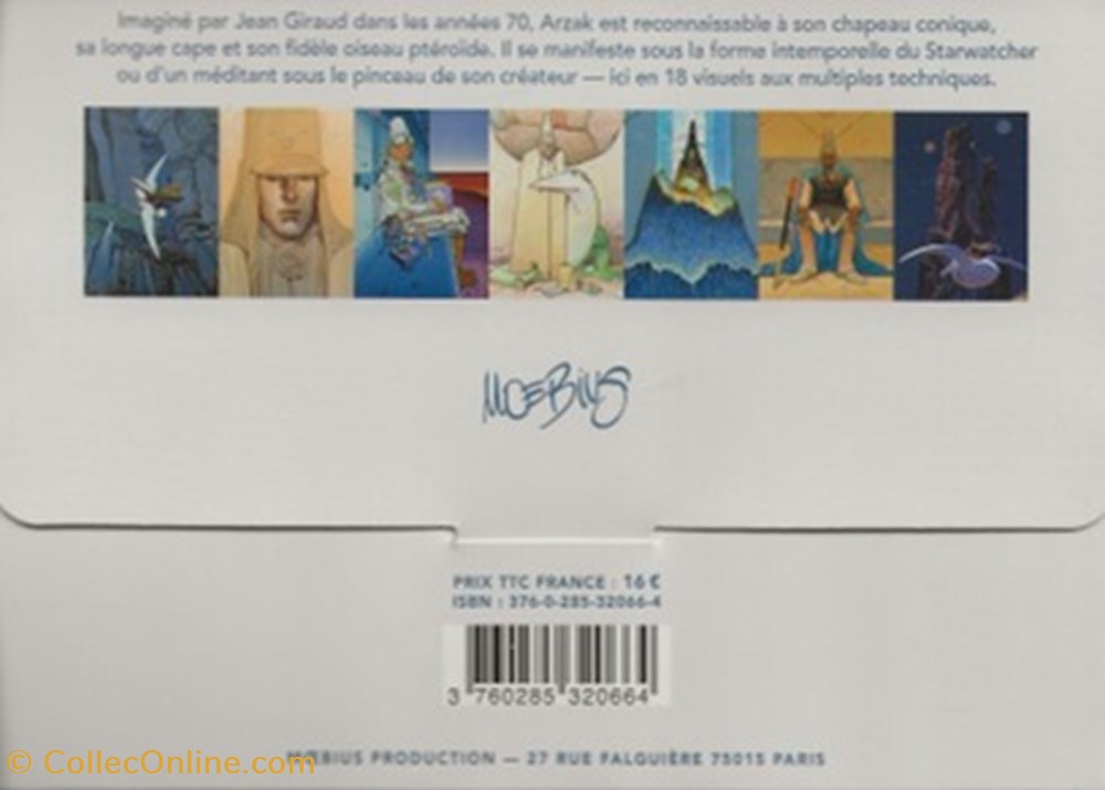 Arzak l'intemporel 4 cartes postales bande dessinee arzak intemporel