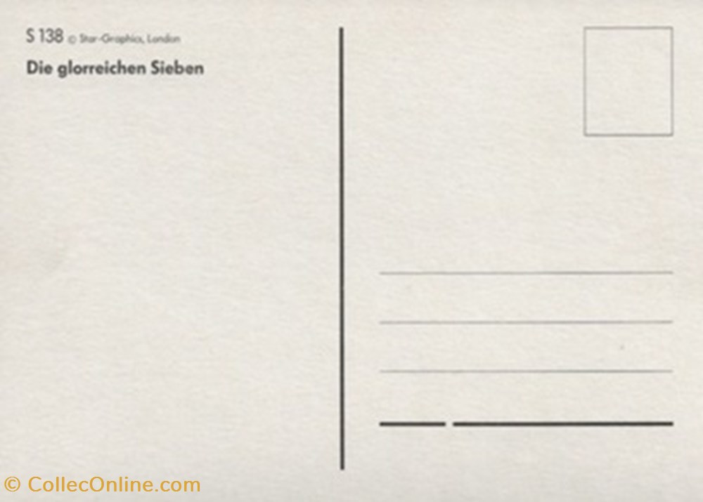 Die glorreichen sieben cartes postales autres die glorreichen sieben