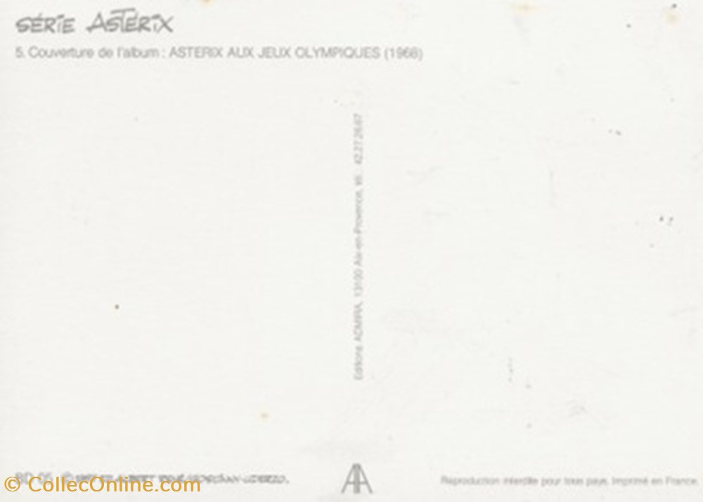 Astérix cartes postales bande dessinee asterix