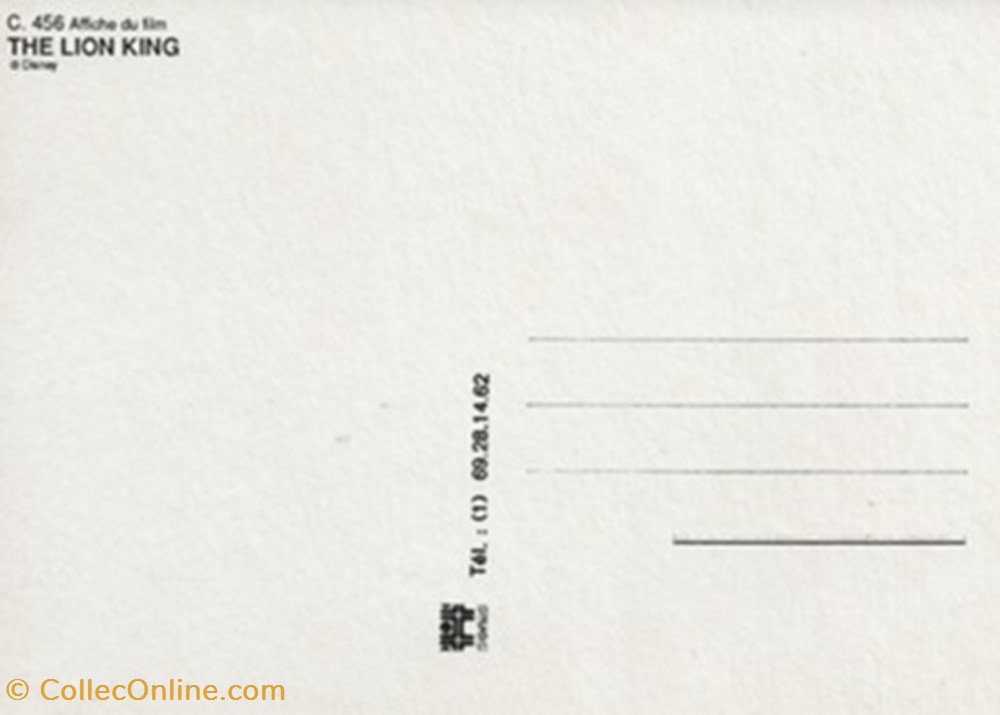 The lion king 2 cartes postales autres the lion king