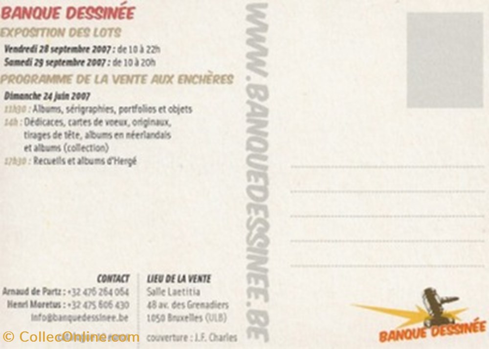 cartes postales bande banque dessinee 08