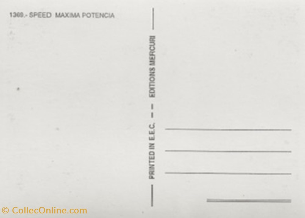 Speed maxima potencia cartes postales autres speed maxima potencia