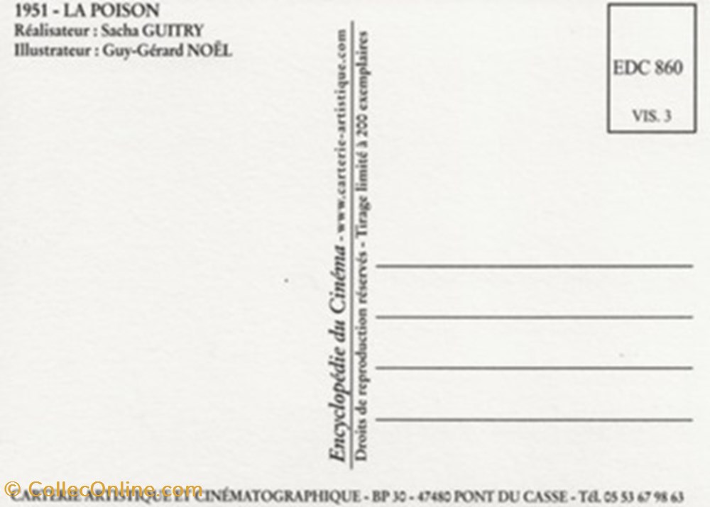 La poison cartes postales autres la poison