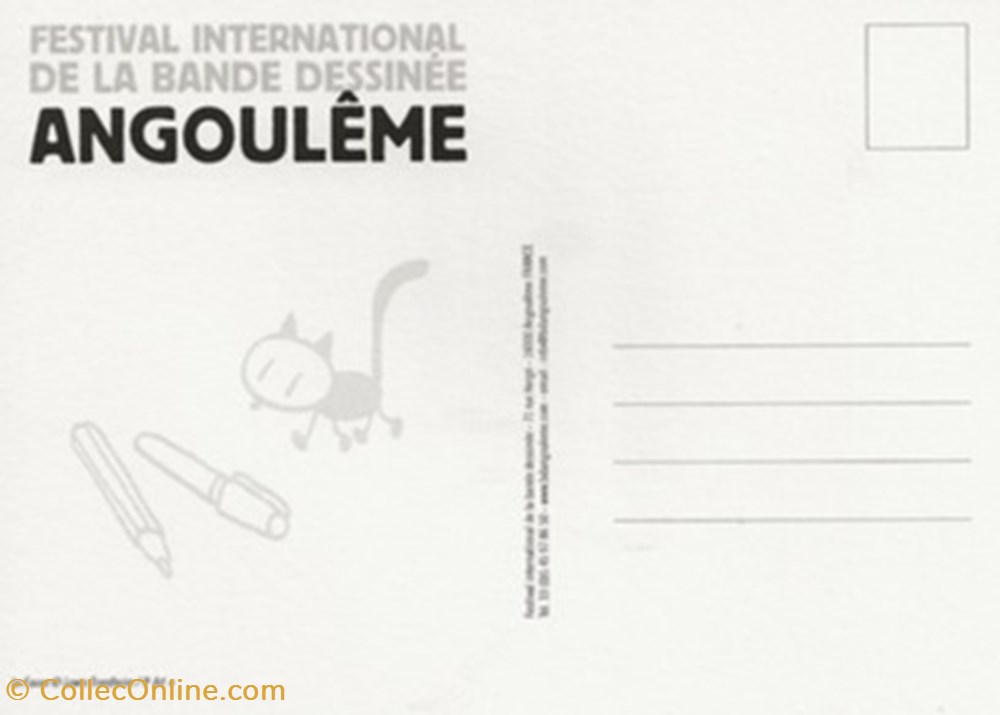 Angoulême (16) 2007 4 cartes postales bande dessinee angouleme 16 2007