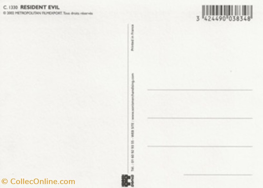 Resident evil cartes postales autres resident evil