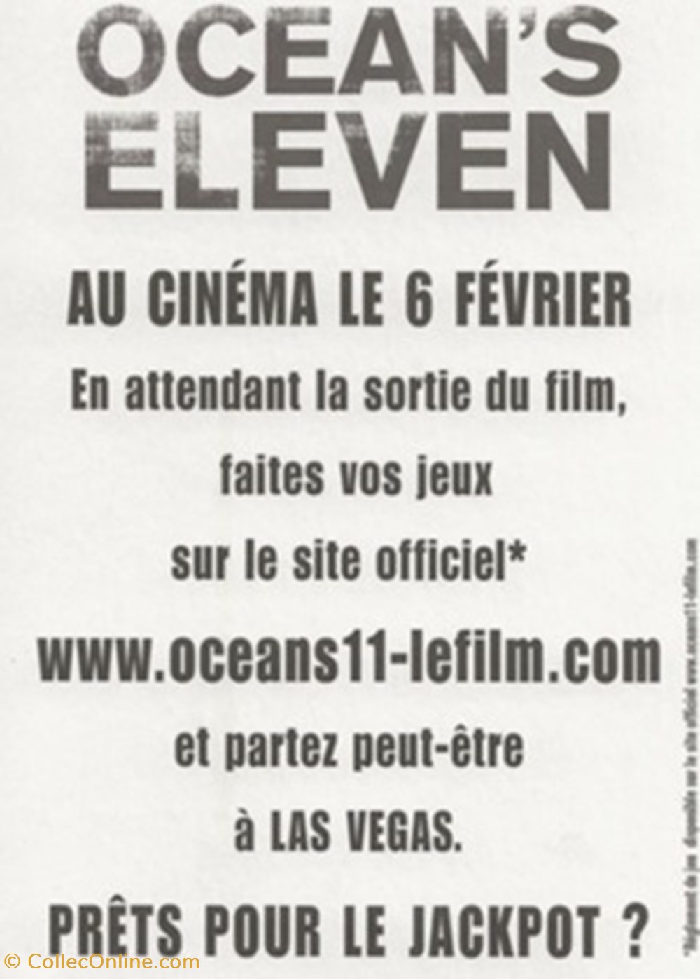 Ocean's eleven cartes postales autres ocean s eleven