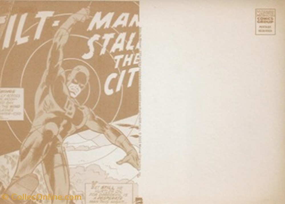 Marvel 2 cartes postales bande dessinee marvel