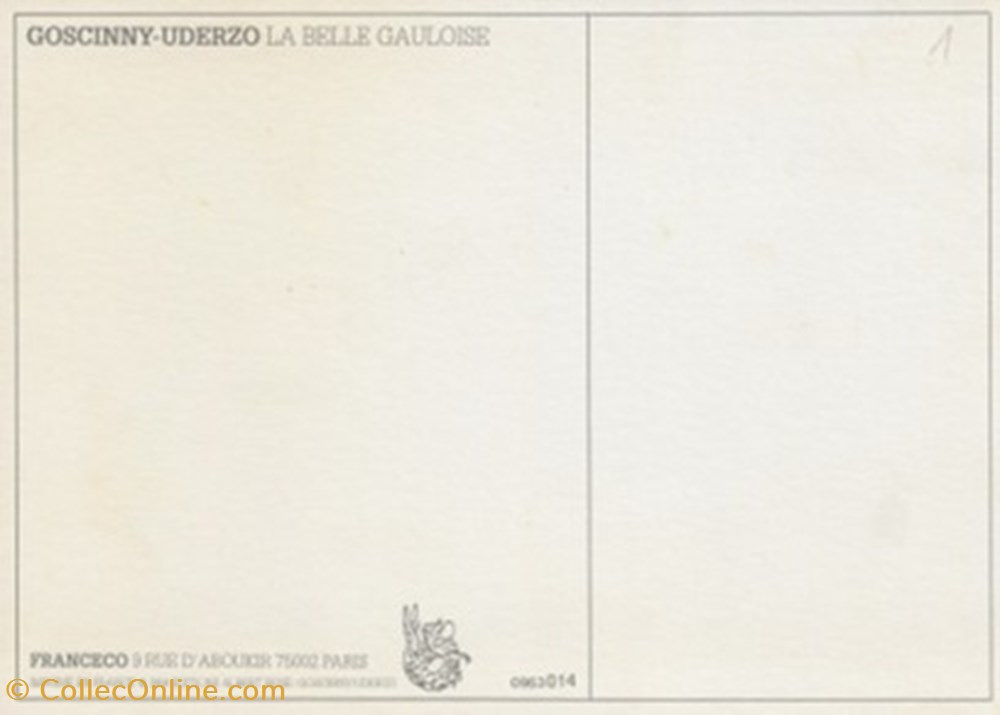 Astérix cartes postales bande dessinee asterix