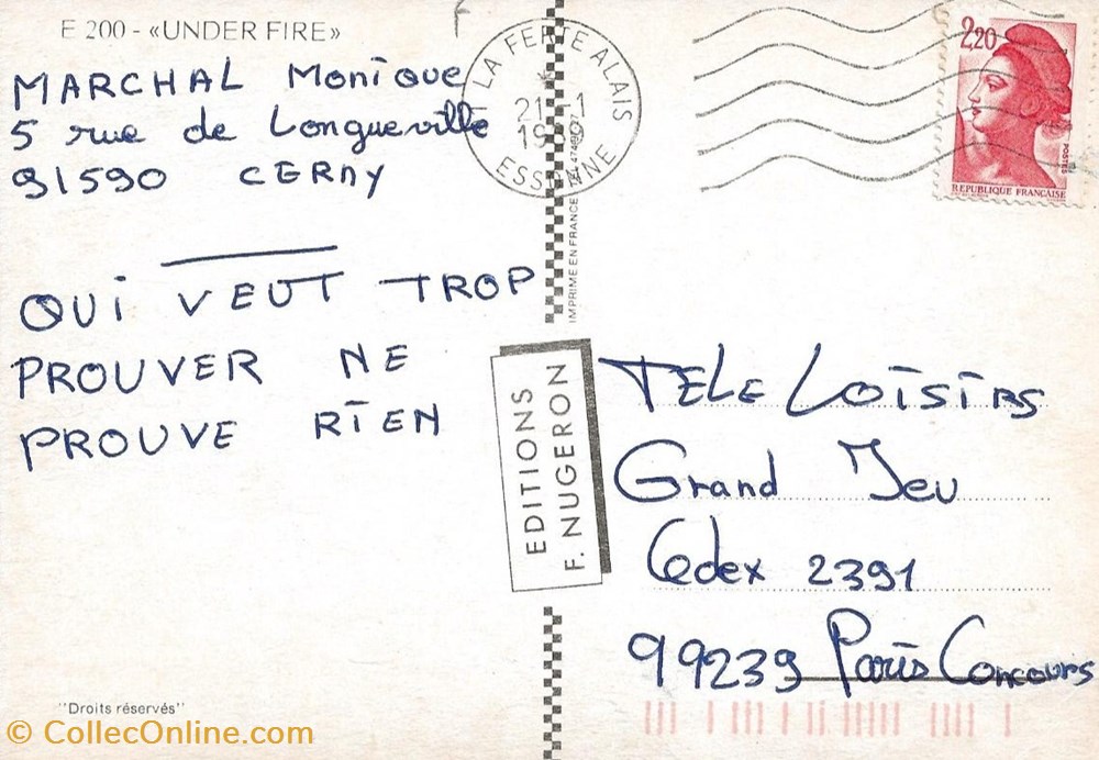 cartes postales autres under fire