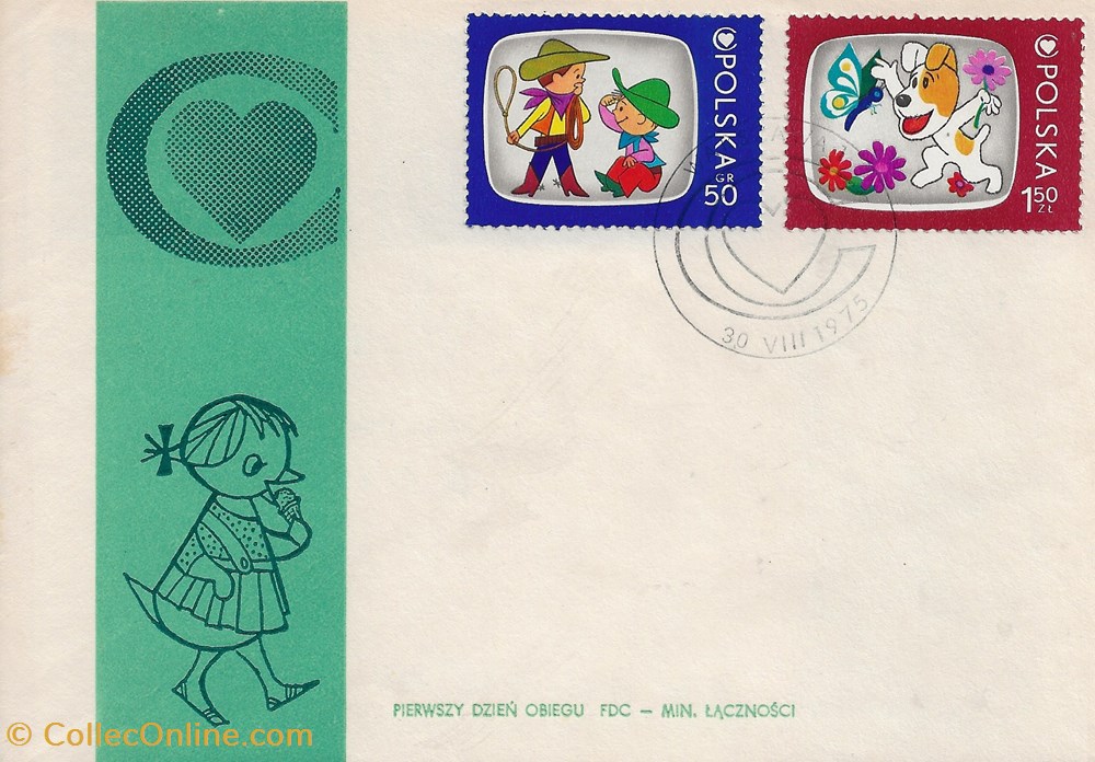 Warzawa (Pologne) 1975 Dessin animé polonais timbres warzawa pologne 1975 dessin anime polonais