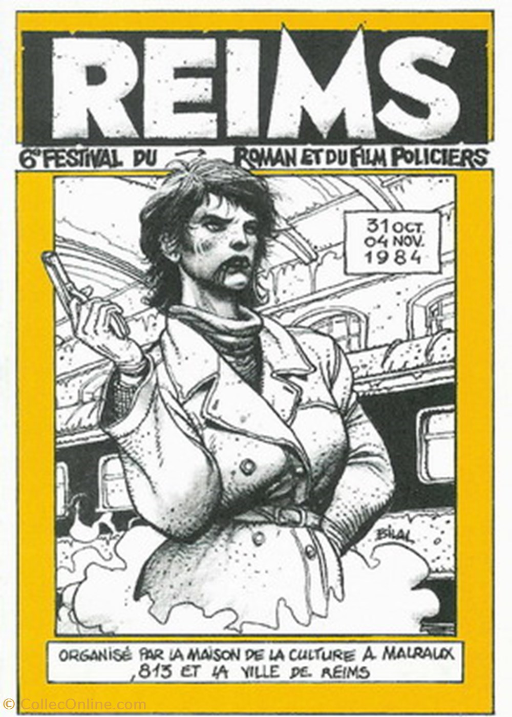 cartes postales autres reims festival du roman et du film policier 1984