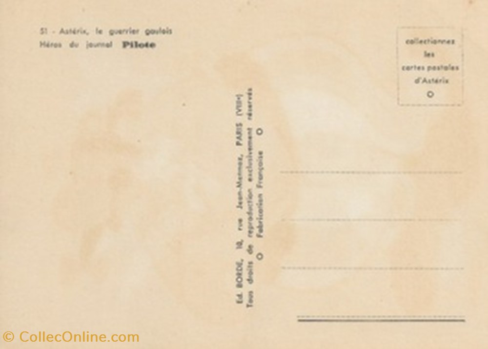 Astérix cartes postales bande dessinee asterix