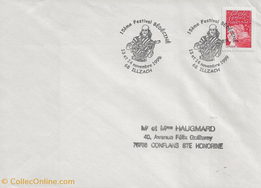 Illzach (68) 1999 Bédéciné timbres illzach 68 1999 bedecine