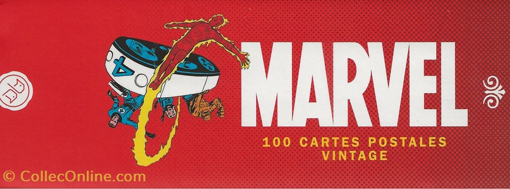 cartes postales bande dessinee marvel