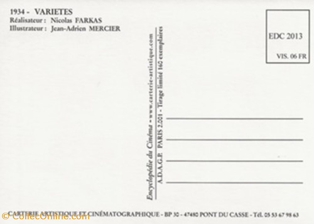 Variétés cartes postales autres varietes
