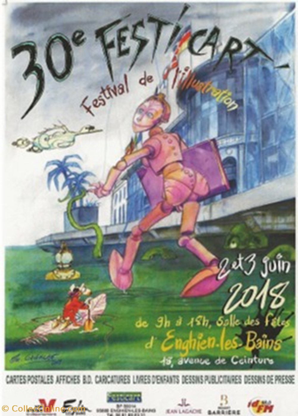 Engien les Bains (95) 2018 cartes postales bande dessinee engien les bains 95 2018
