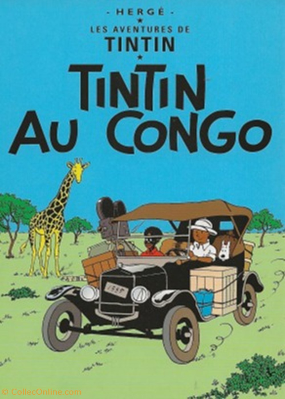 Tintin cartes postales bande dessinee tintin