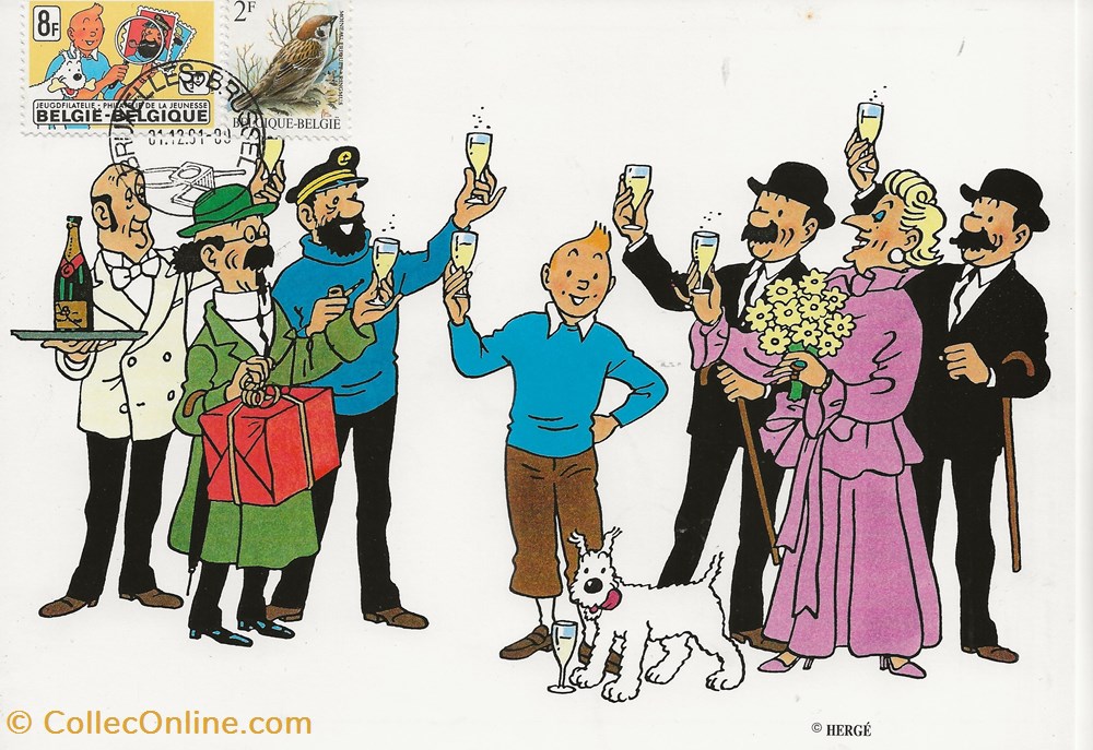 ZZZ - Belgique - Postogram Tintin timbres zzz belgique postogram tintin
