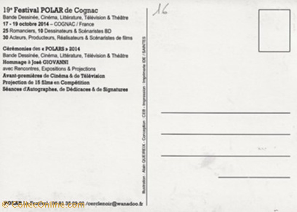 Cognac (16) 2014 cartes postales bande dessinee cognac 16 2014