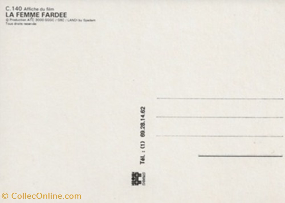 cartes postales autres la femme fardee