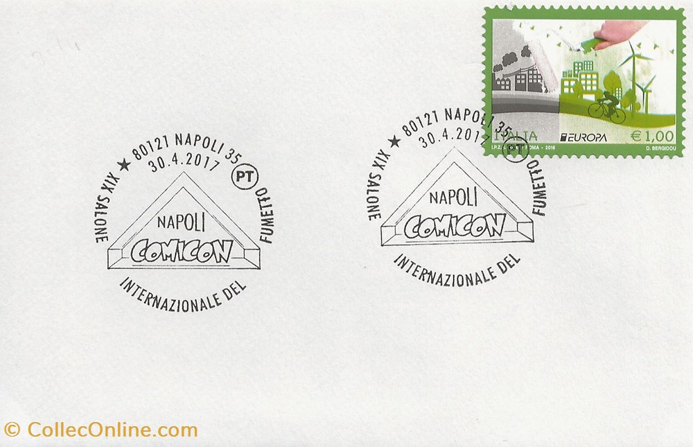 Napoli (Italie) 2017 XIX Salone internazionale del fumetto - Comicon timbres napoli italie 2017 xix salone internazionale del fumetto comicon