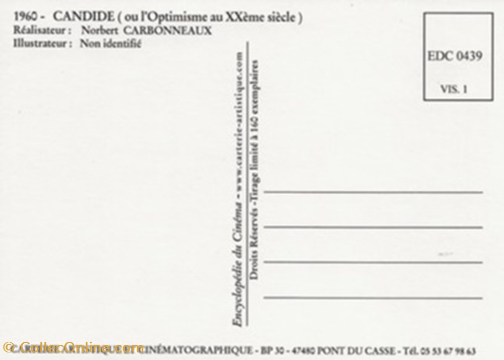 Candide cartes postales autres candide