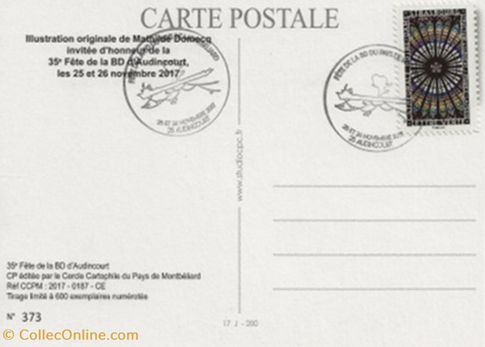 timbres audincourt 25 2017 fete de la bd du pays de montbeliard