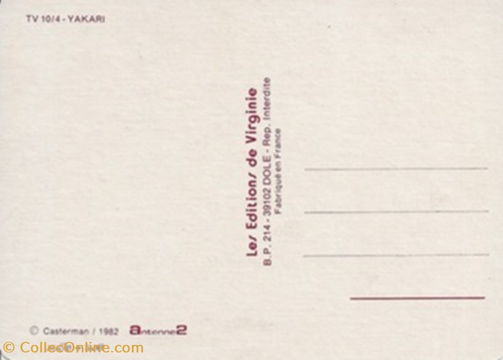 Yakari cartes postales bande dessinee yakari