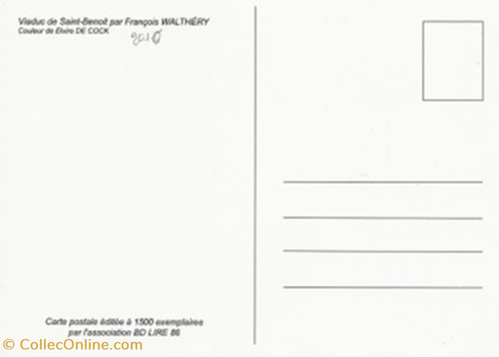 cartes postales bande dessinee liguge 86 2010