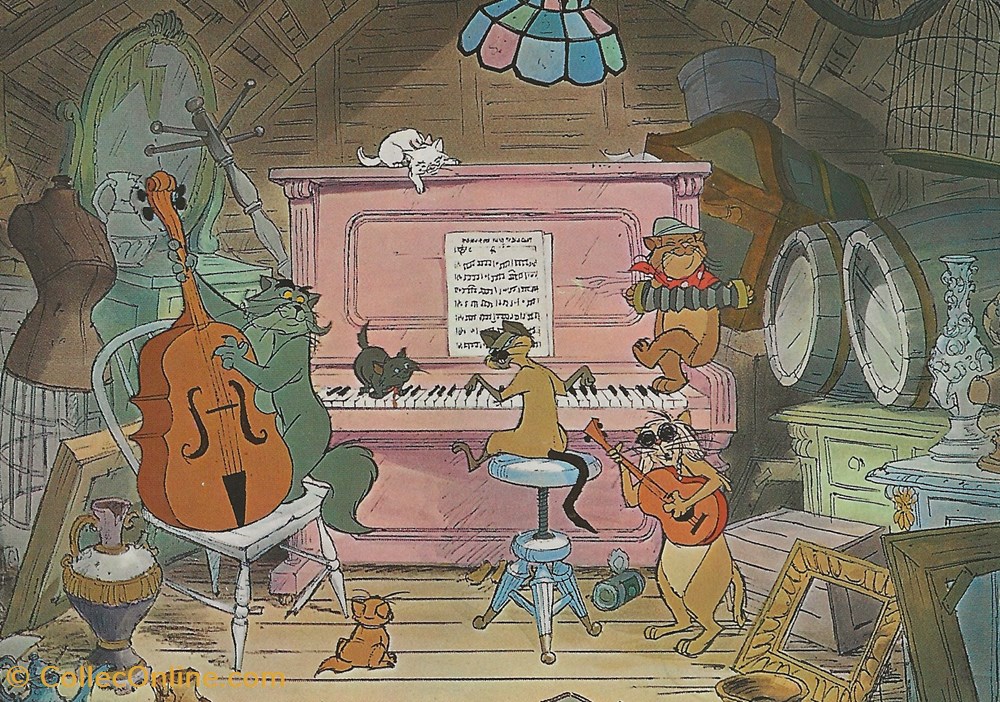 cartes postales autres les aristochats