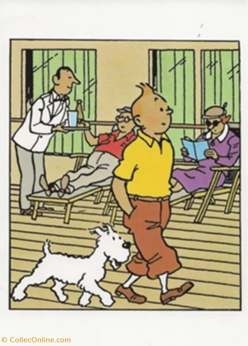 cartes postales bande dessinee tintin