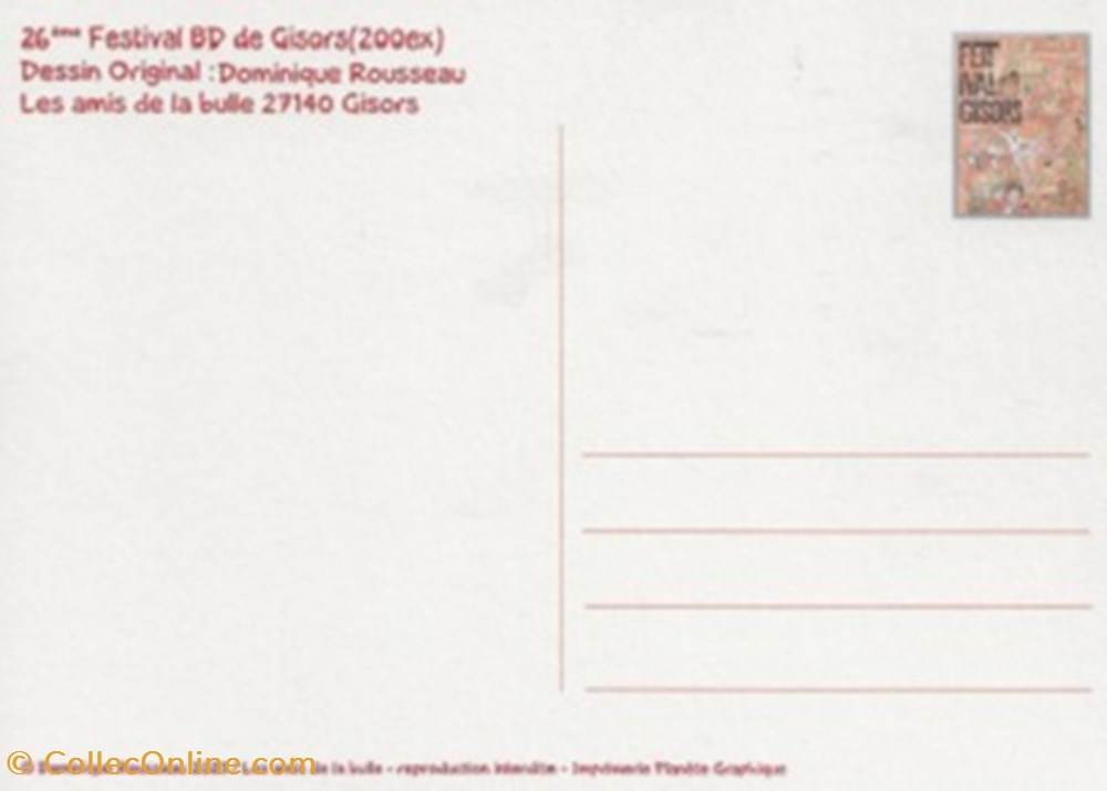 cartes postales bande dessinee gisors 27 2023