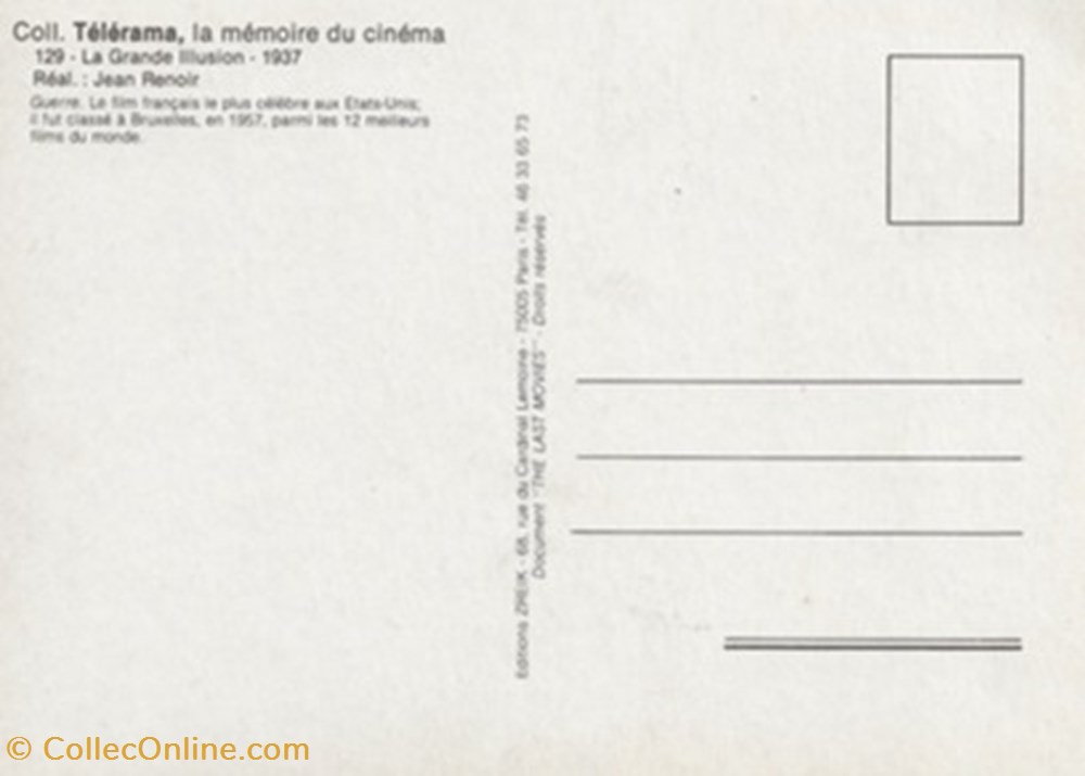La grande illusion cartes postales autres la grande illusion
