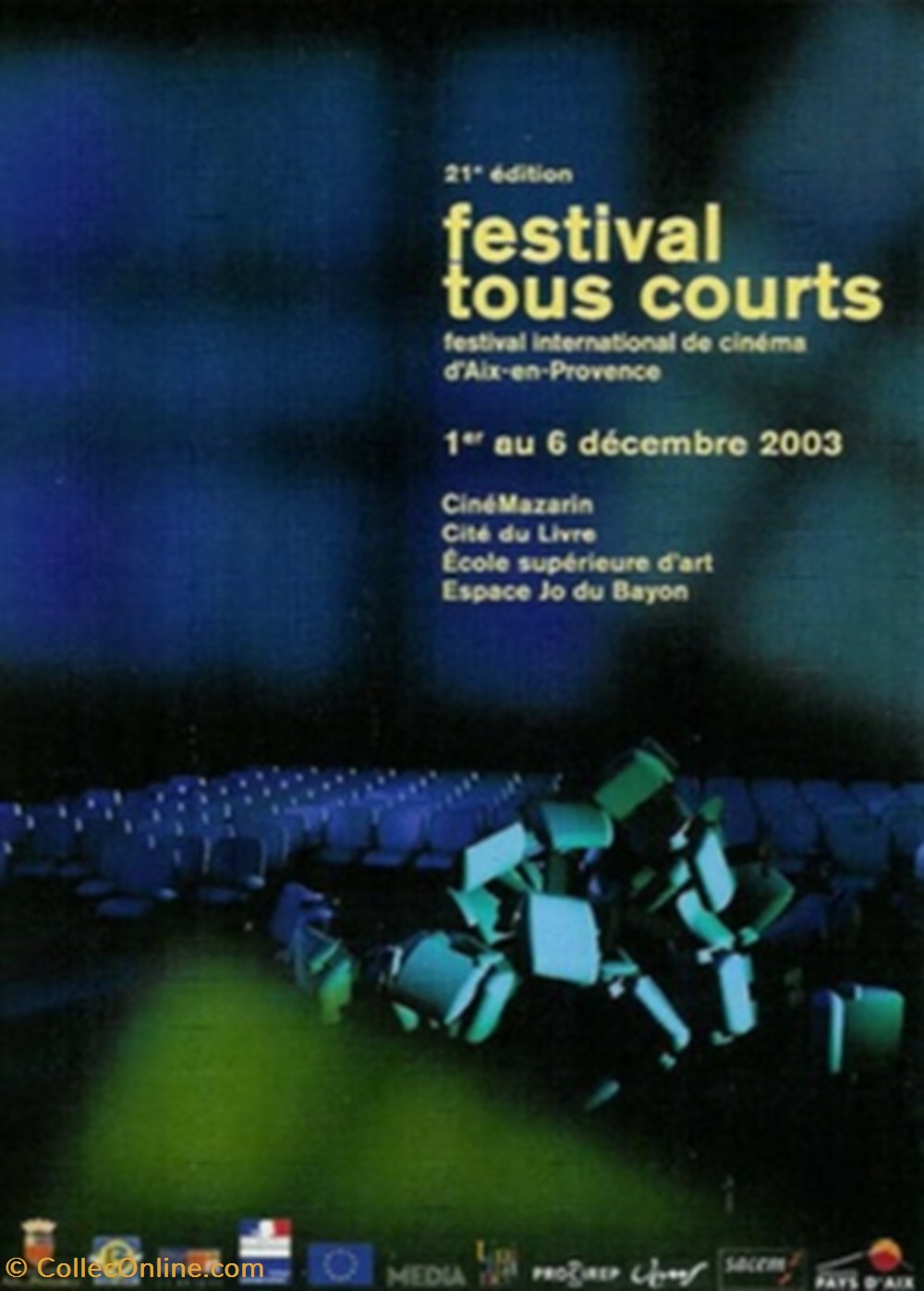 cartes postales autres aix en provence festival tous courts 2003 dos different