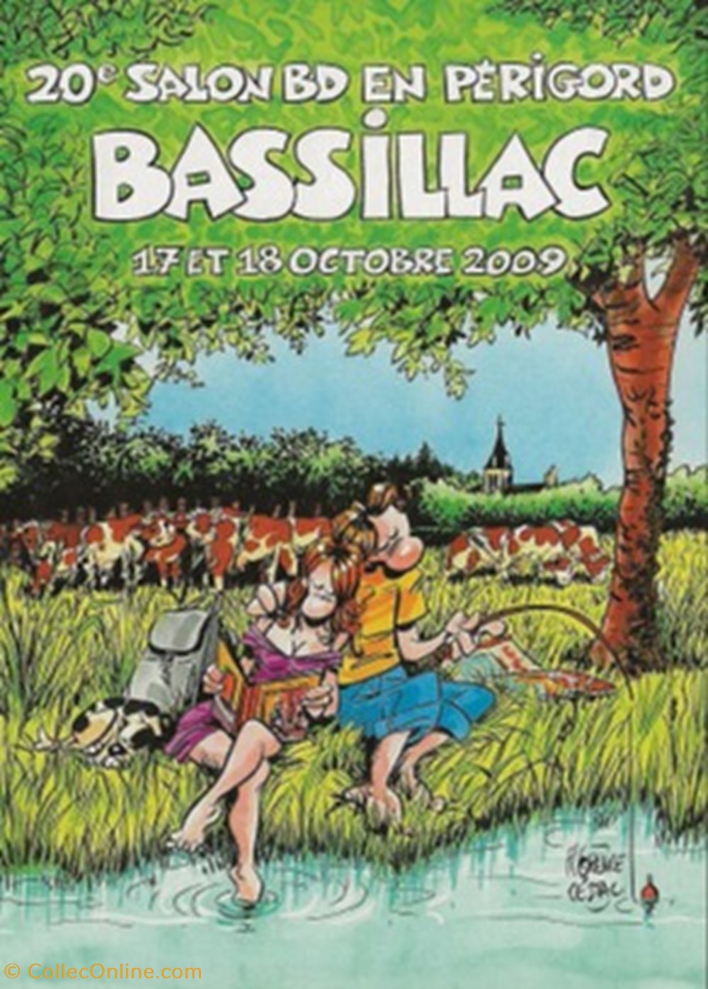 cartes postales bande dessinee bassillac 24 2009