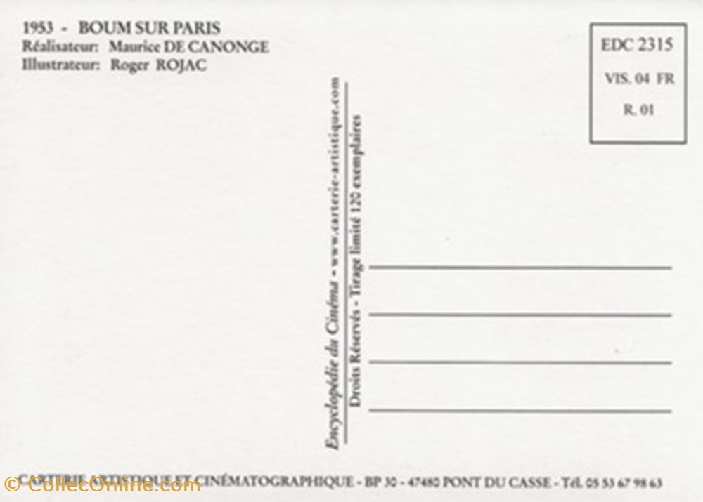 cartes postales autres boum sur paris
