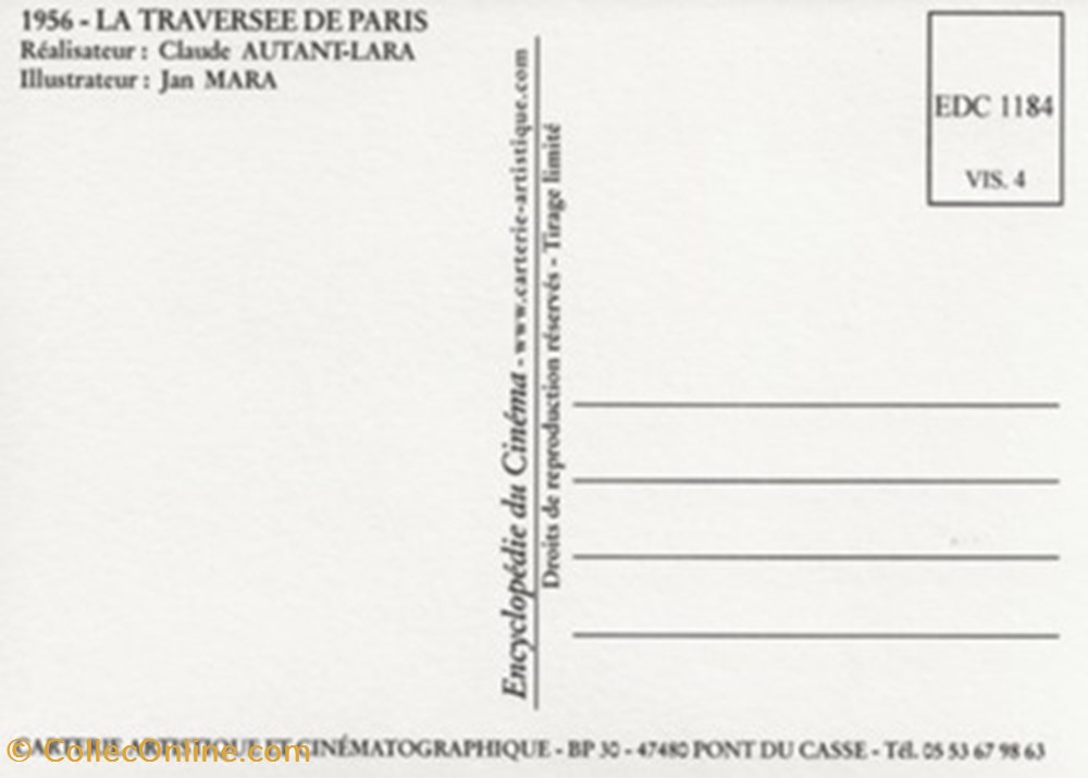 La traversée de Paris cartes postales autres la traversee de paris