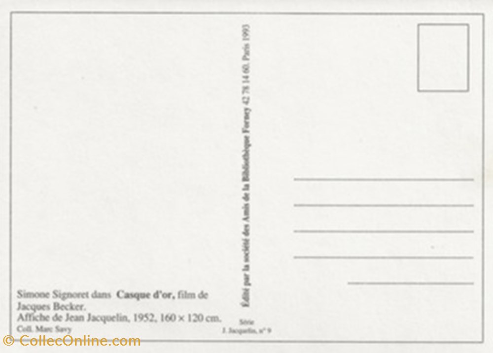 Casque d'or cartes postales autres casque or