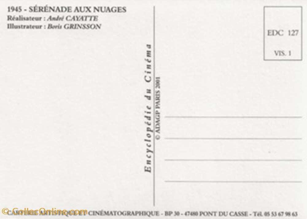 cartes postales autres serenade aux nuages