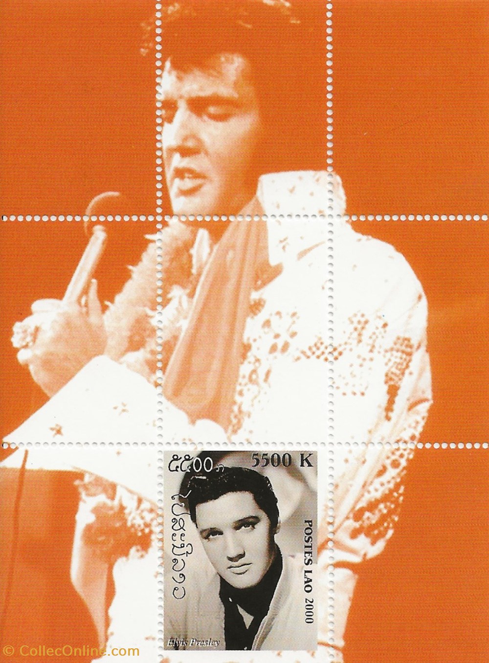 ZZZ Blocs (Laos) 2000 Elvis Presley 3 timbres zzz blocs laos 2000 elvis presley