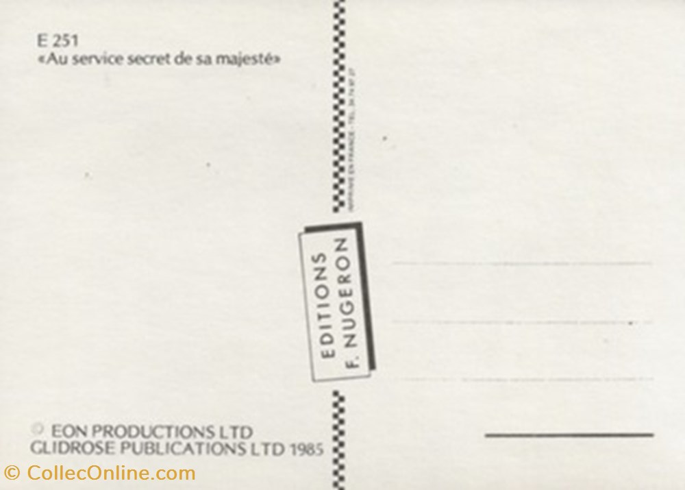 Au service secret de sa majesté cartes postales autres au service secret de sa majeste