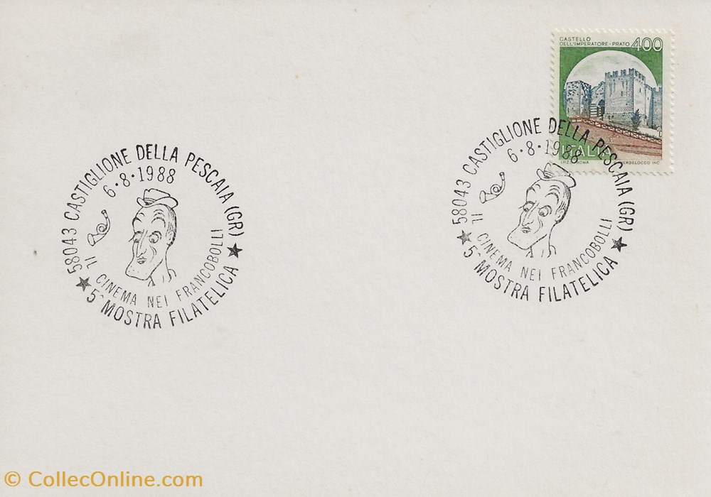 timbres castiglione della pescara italie 1988 il cinema nei francobolli