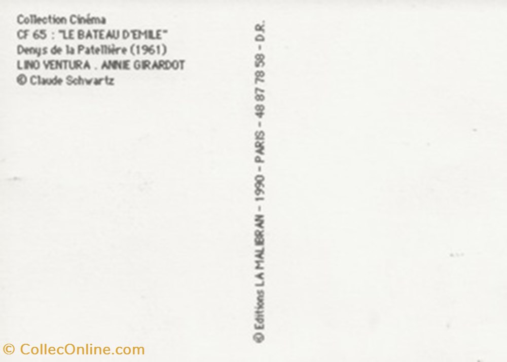 cartes postales autres le bateau emile