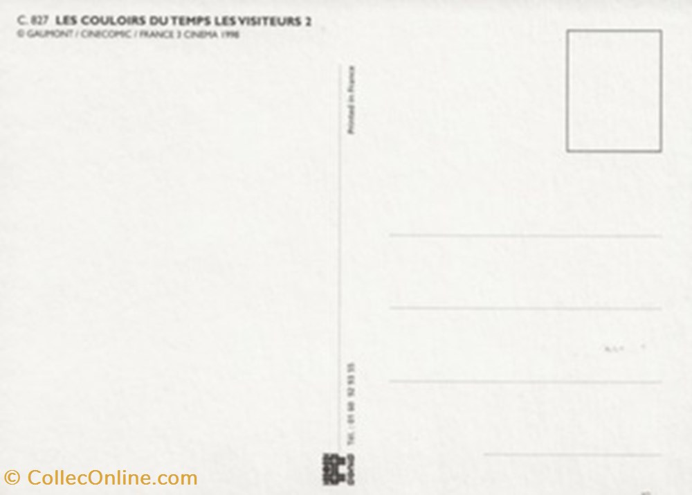 Les couloirs du temps, les visiteurs II cartes postales autres les couloirs du temps les visiteurs ii