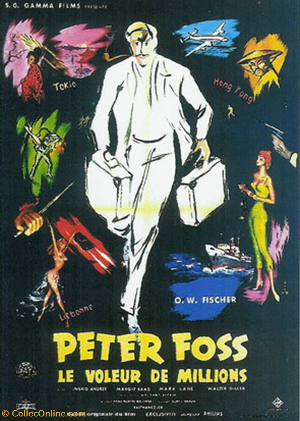 cartes postales autres peter foss le voleur de millions